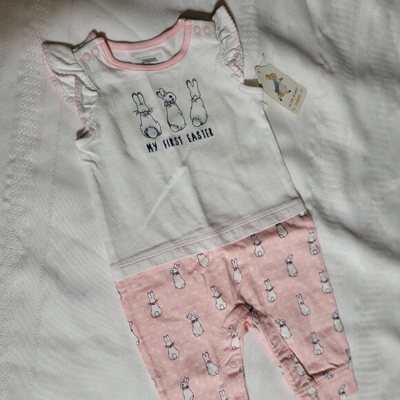 Gymboree My First Easter 0-3 month NWT Romper. Mixed Z31 - Picture 1 of 3